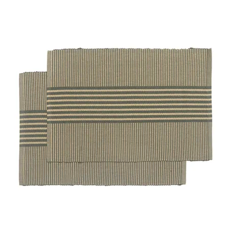 Återvunnen Tablett 2-pack Isa, Olivgrön/Sand