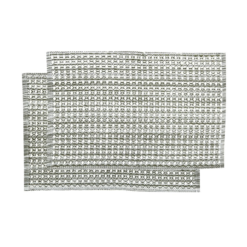 Återvunnen Tablett 2-pack Björn, Olivgrön/Beige