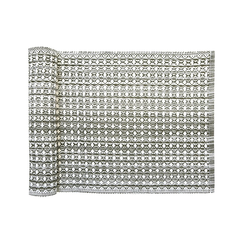 Återvunnen Löpare Björn, Olivgrön/Beige