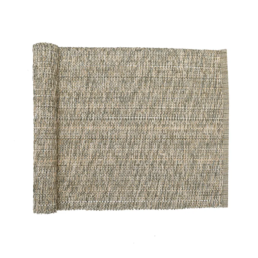 Återvunnen löpare Sandra, Olivgrön/Sand/Beige