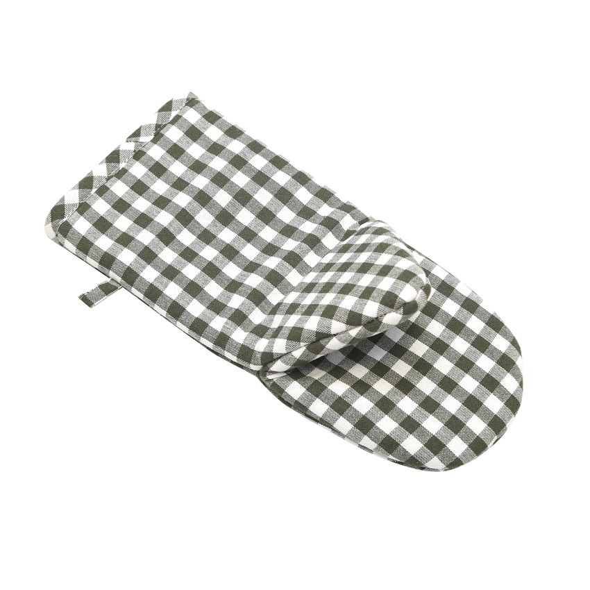 Återvunnen Grillvante Bella, Olivgrön/Beige
