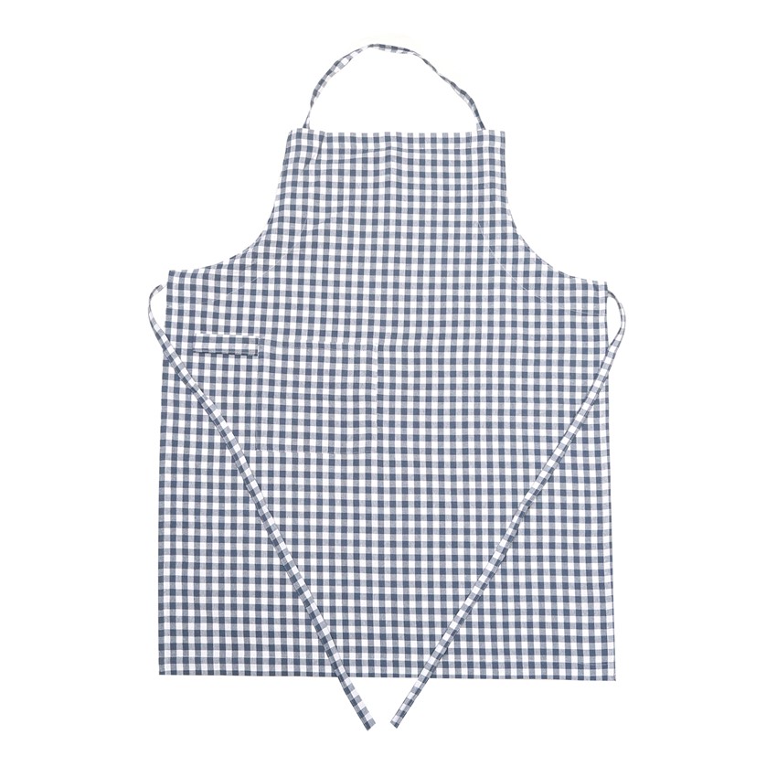 Återvunnet Förkläde Bella, Gråblå/Vit