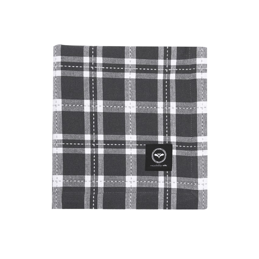 Återvunnen Duk Ann, Mörkgrå/Ljusgrå/Vit