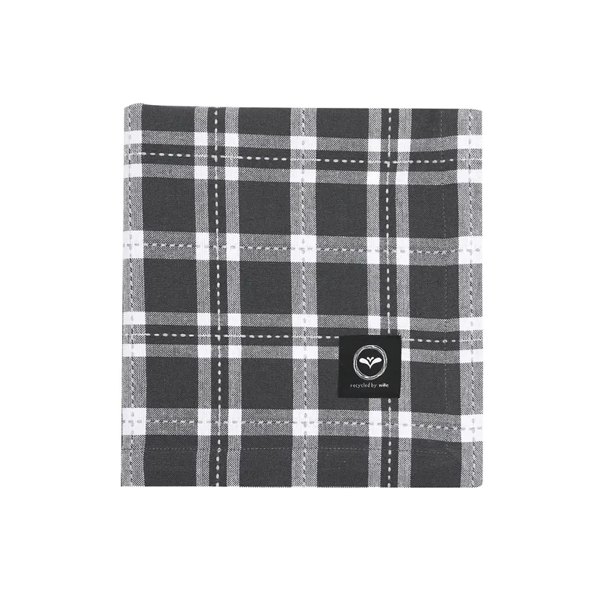 Återvunnen Duk Ann, Mörkgrå/Ljusgrå/Vit