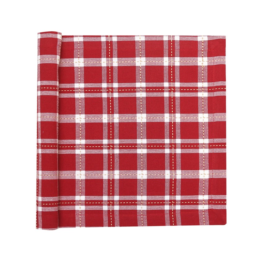 Återvunnen Löpare Ann, Mörkröd/Sand/Beige