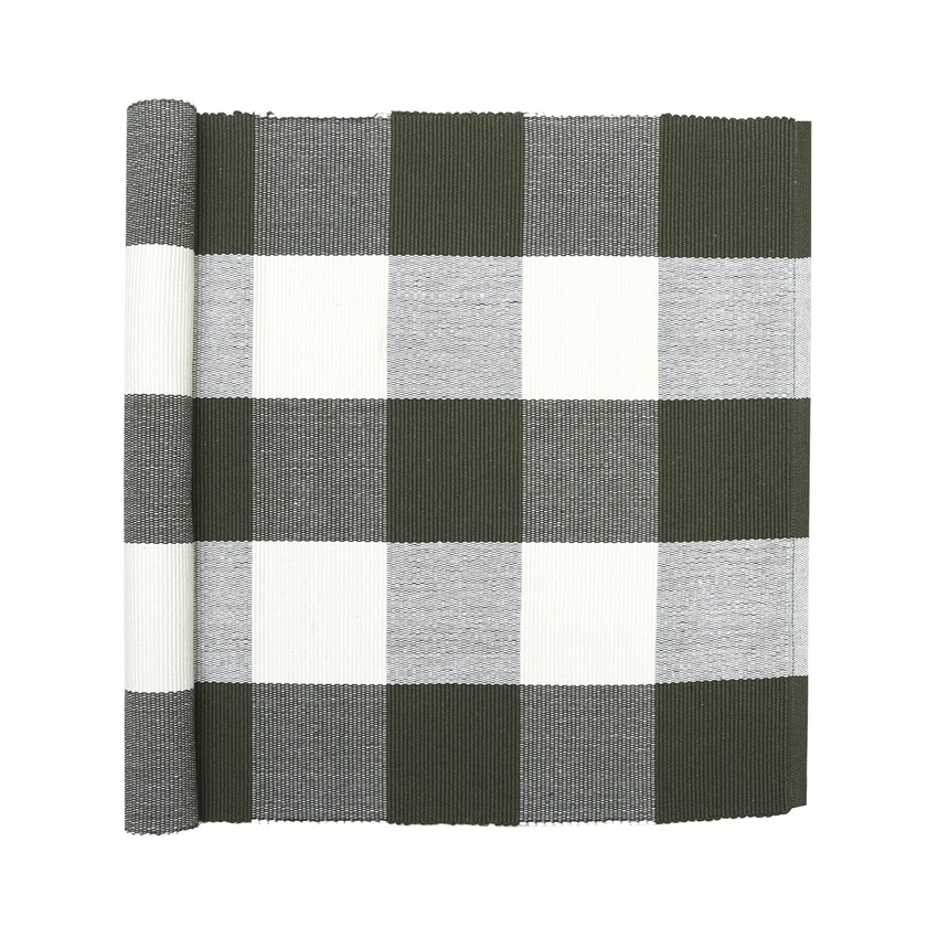Återvunnen Löpare Freya, Olivgrön/Beige