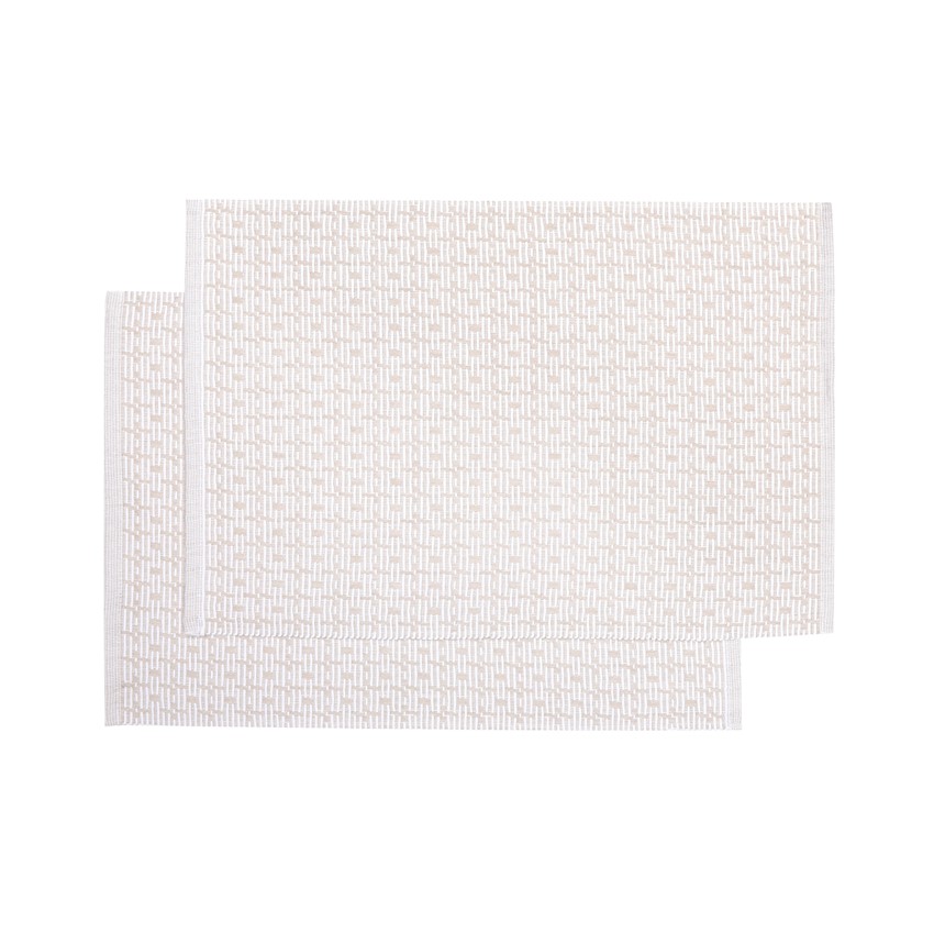 Återvunnen Tablett 2-pack Stella, Linne/Vit