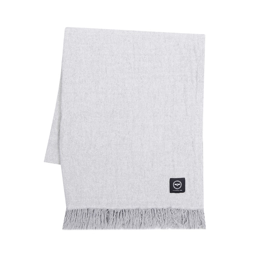 Återvunnen Pläd Clara, Ljusgrå/Beige
