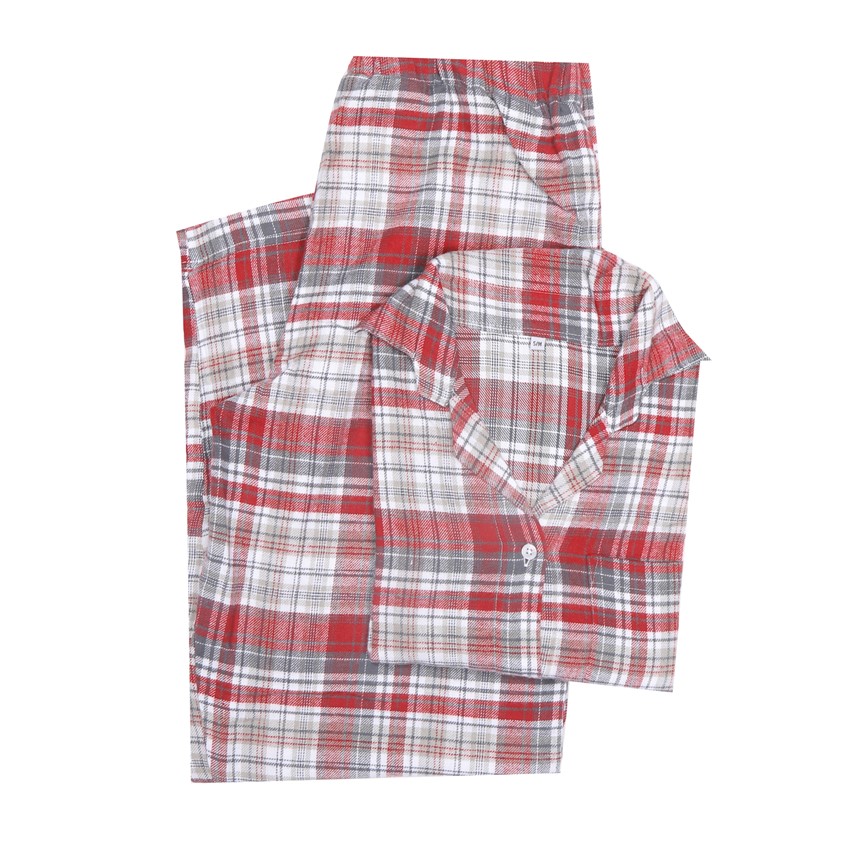 Pyjamasset 2-dels Åre, Röd/Vit