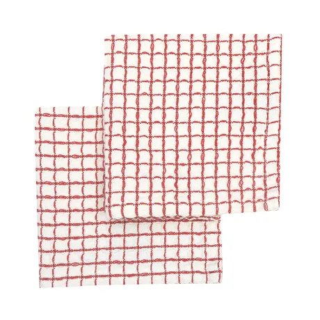 Återvunnen Disktrasa 2-pack Freddy, Beige/Mörkröd