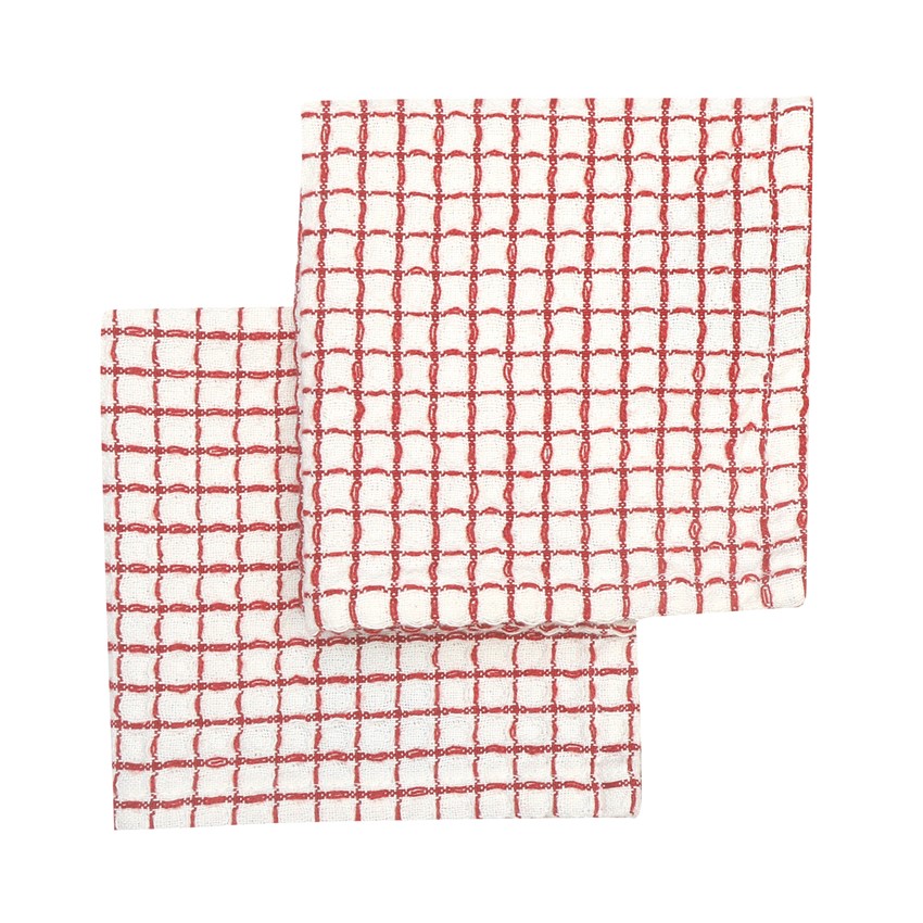 Återvunnen Disktrasa 2-pack Freddy, Beige/Mörkröd