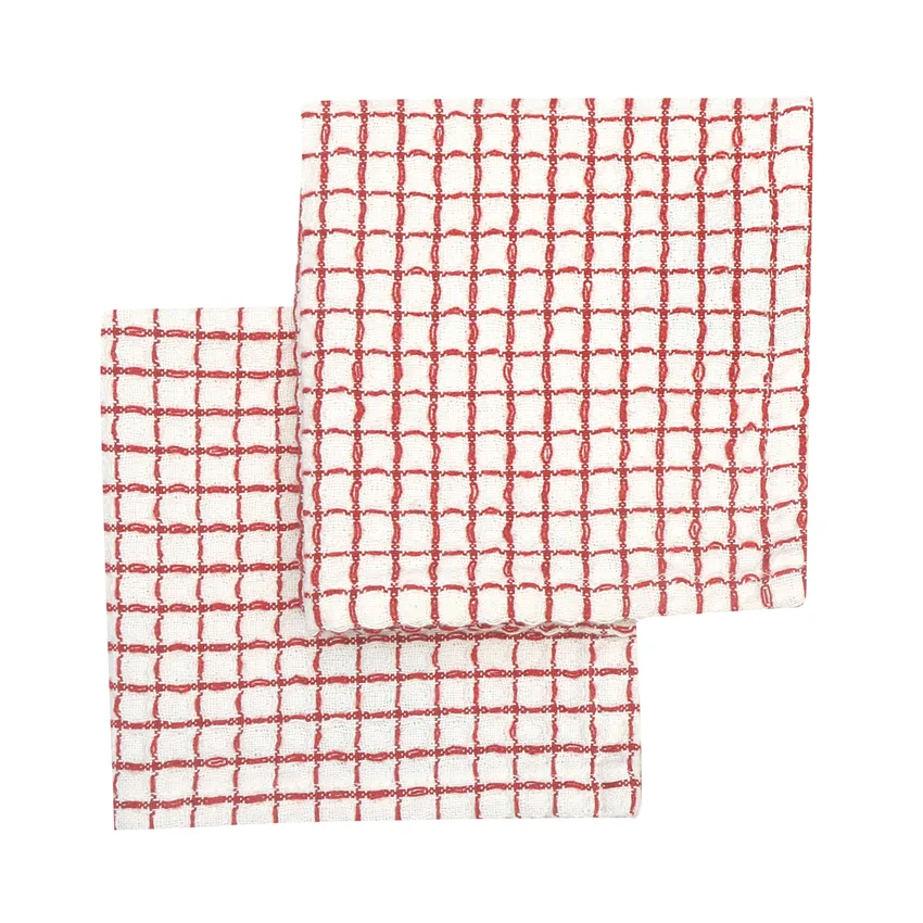 Återvunnen Disktrasa 2-pack Freddy, Beige/Mörkröd