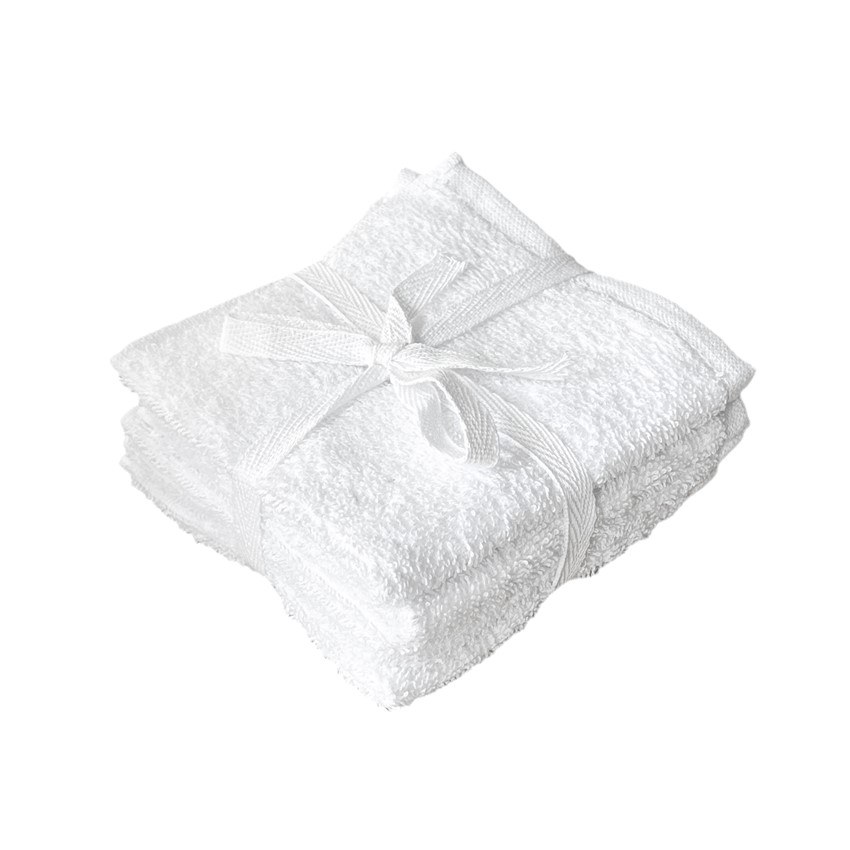 Tvättlapp 4-pack, Vit