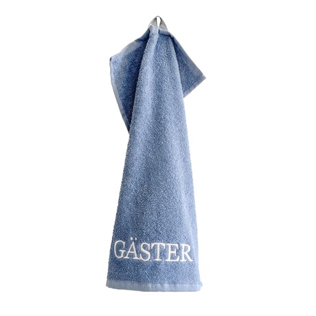 Gästhandduk Gäster, Gråblå