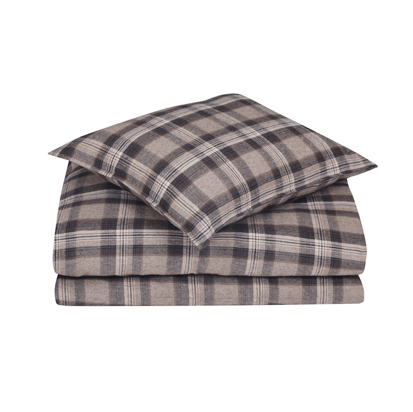 Påslakanset 2-dels Arjeplog, Beige/Brun/Svart