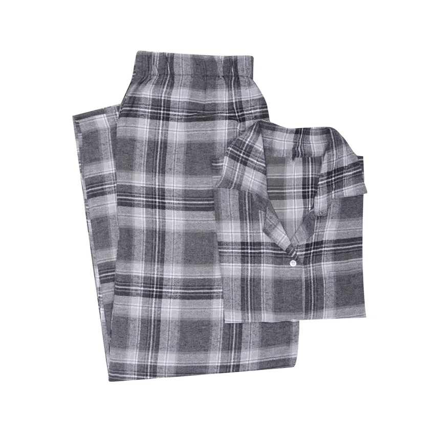 Pyjamasset 2-dels Arjeplog, Svart/Grå/Vit